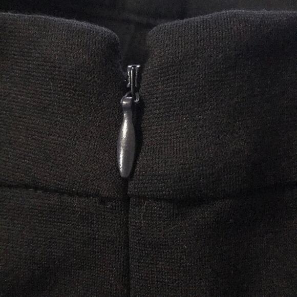 DKNY Navy Blue Black Color Block Mod Classic Side Zip Pencil Skirt 10 - Picture 5 of 8